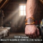 BRAZALETE VALQUIRIA DE HIERRO SELLO DEL VALHALLA