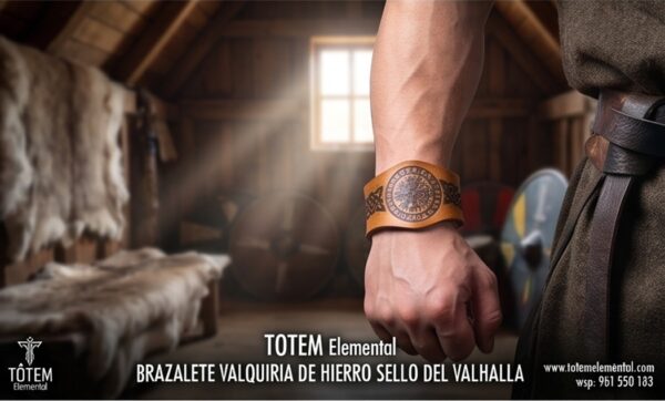 BRAZALETE VALQUIRIA DE HIERRO SELLO DEL VALHALLA