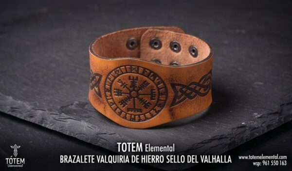 BRAZALETE VALQUIRIA DE HIERRO SELLO DEL VALHALLA