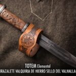 BRAZALETE VALQUIRIA DE HIERRO SELLO DEL VALHALLA