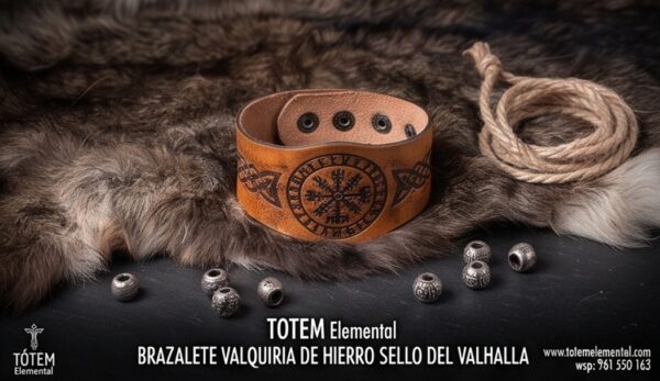 BRAZALETE VALQUIRIA DE HIERRO SELLO DEL VALHALLA