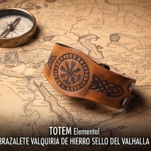 BRAZALETE VALQUIRIA DE HIERRO SELLO DEL VALHALLA