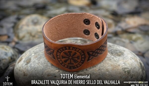 BRAZALETE VALQUIRIA DE HIERRO SELLO DEL VALHALLA