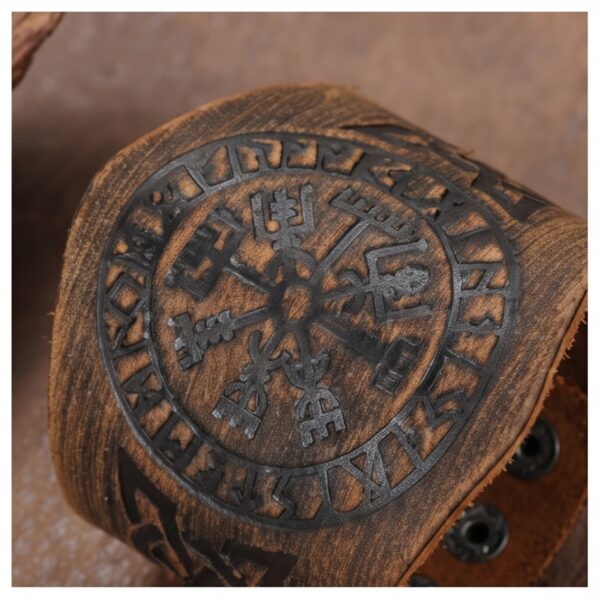 BRAZALETE VALQUIRIA DE HIERRO SELLO DEL VALHALLA