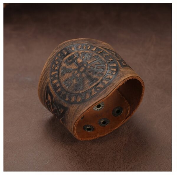 BRAZALETE VALQUIRIA DE HIERRO SELLO DEL VALHALLA