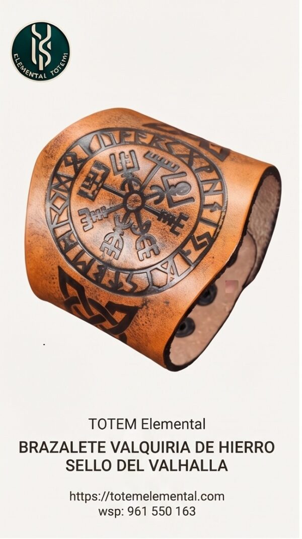 BRAZALETE VALQUIRIA DE HIERRO SELLO DEL VALHALLA