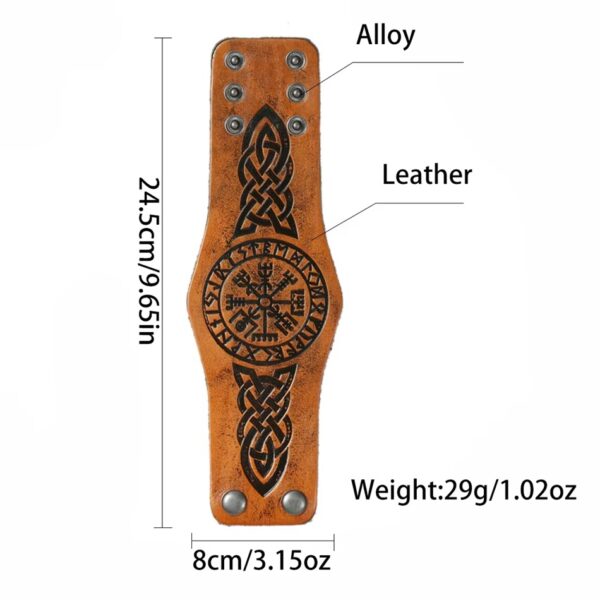 BRAZALETE VALQUIRIA DE HIERRO SELLO DEL VALHALLA