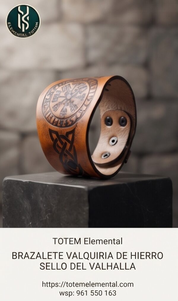 BRAZALETE VALQUIRIA DE HIERRO SELLO DEL VALHALLA