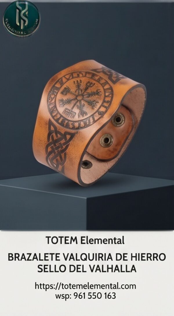 BRAZALETE VALQUIRIA DE HIERRO SELLO DEL VALHALLA
