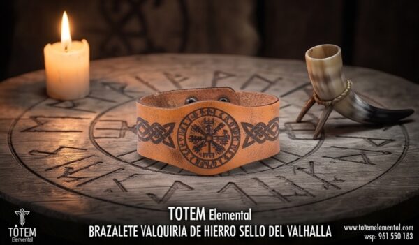 BRAZALETE VALQUIRIA DE HIERRO SELLO DEL VALHALLA