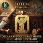 COLLAR ESCUDO DE SAN MIGUEL EL GUARDIÁN DORADO