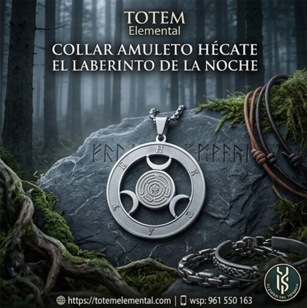 COLLAR AMULETO HÉCATE EL LABERINTO DE LA NOCHE1