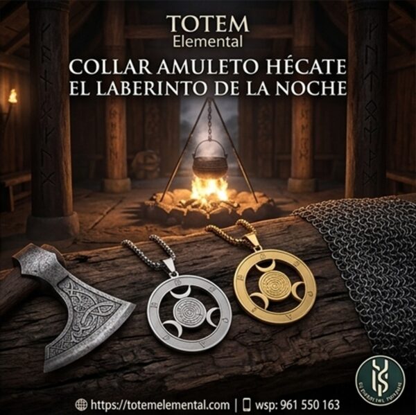 COLLAR AMULETO HÉCATE EL LABERINTO DE LA NOCHE1
