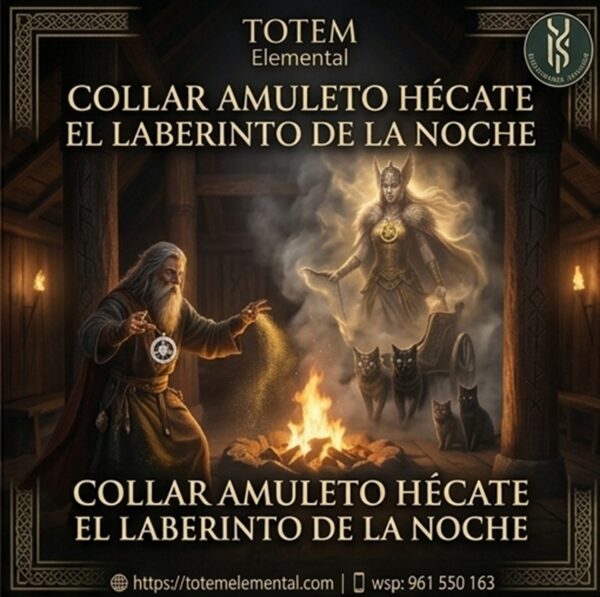 COLLAR AMULETO HÉCATE EL LABERINTO DE LA NOCHE1