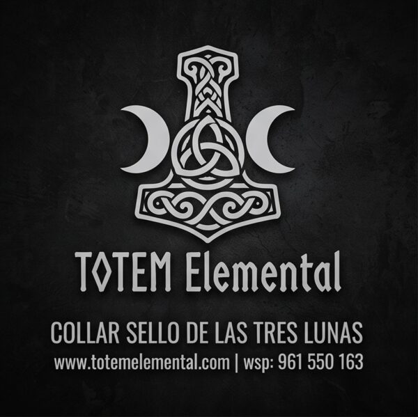 COLLAR SELLO DE LAS TRES LUNASDESCRIPCION