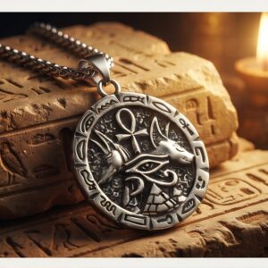COLLAR SELLO DEL FARAÓN OJO DE ANUBIS : IMPERIO