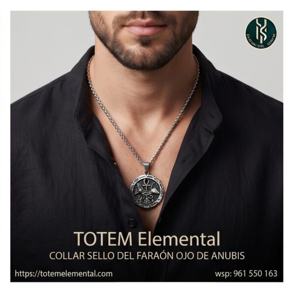 COLLAR SELLO DEL FARAÓN OJO DE ANUBIS : IMPERIO