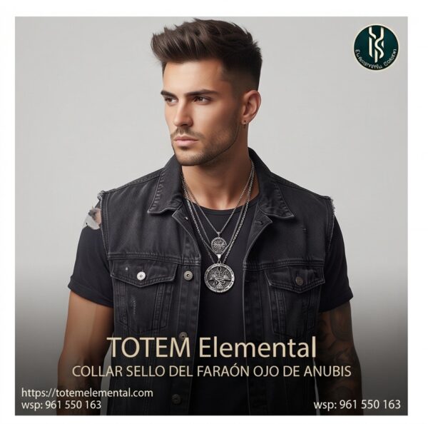 COLLAR SELLO DEL FARAÓN OJO DE ANUBIS : IMPERIO