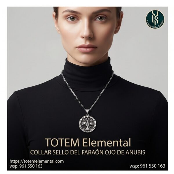 COLLAR SELLO DEL FARAÓN OJO DE ANUBIS : IMPERIO