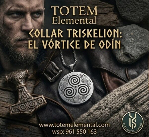 COLLAR TRISKELION EL VÓRTICE DE ODÍN