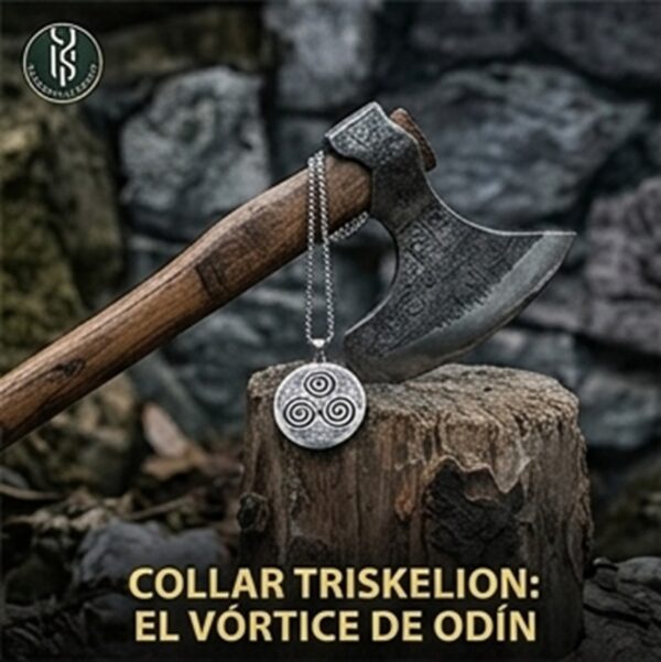 COLLAR TRISKELION EL VÓRTICE DE ODÍN