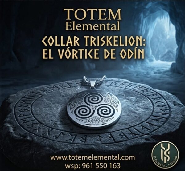 COLLAR TRISKELION EL VÓRTICE DE ODÍN
