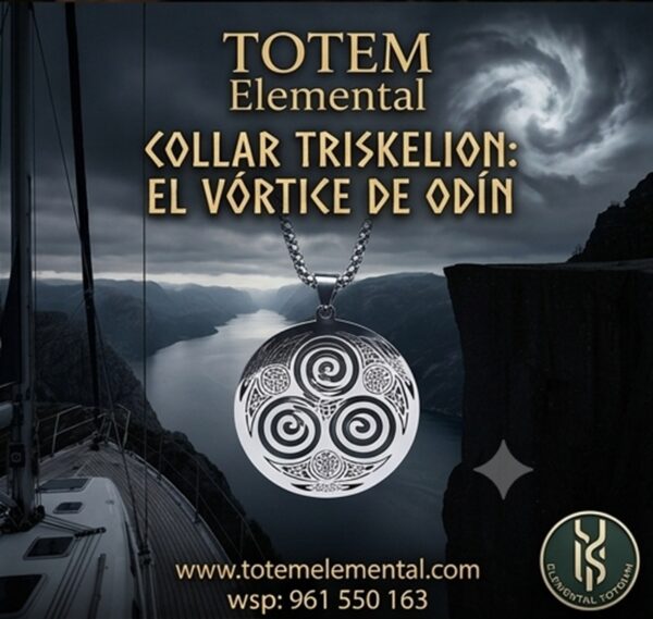COLLAR TRISKELION EL VÓRTICE DE ODÍN