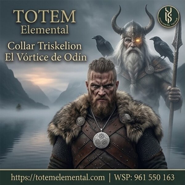 COLLAR TRISKELION EL VÓRTICE DE ODÍN