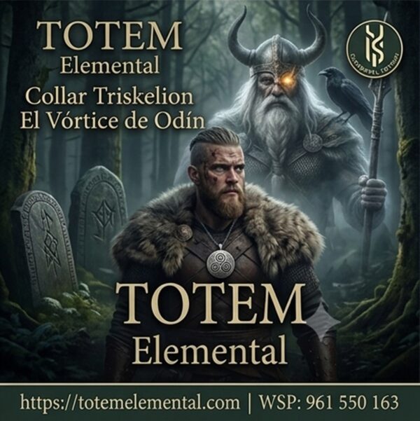 COLLAR TRISKELION EL VÓRTICE DE ODÍN