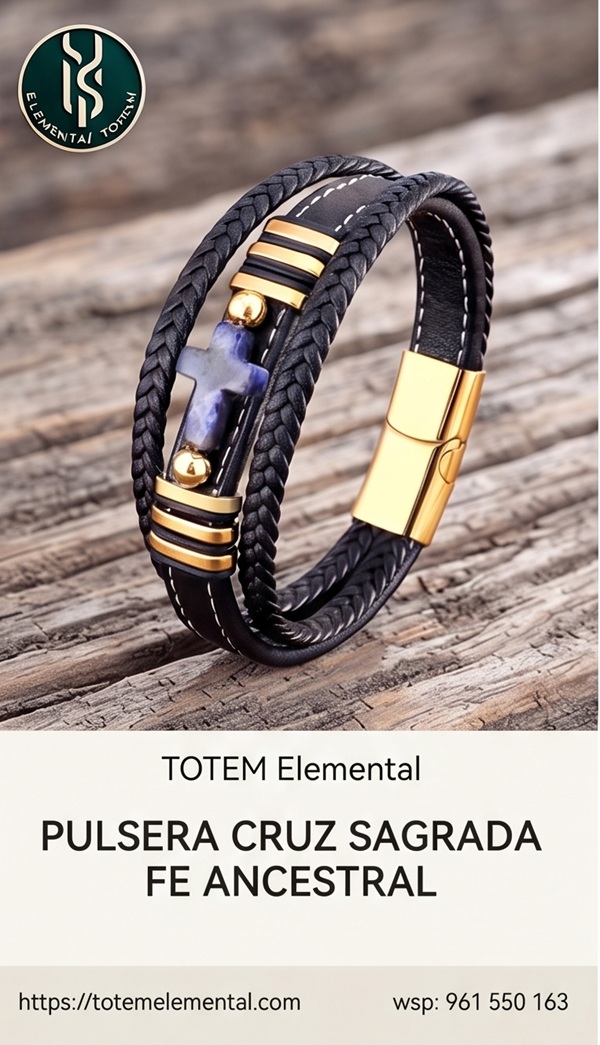 ✝️ PULSERA CRUZ SAGRADA FE ANCESTRAL : DEVOCIÓN ✝️