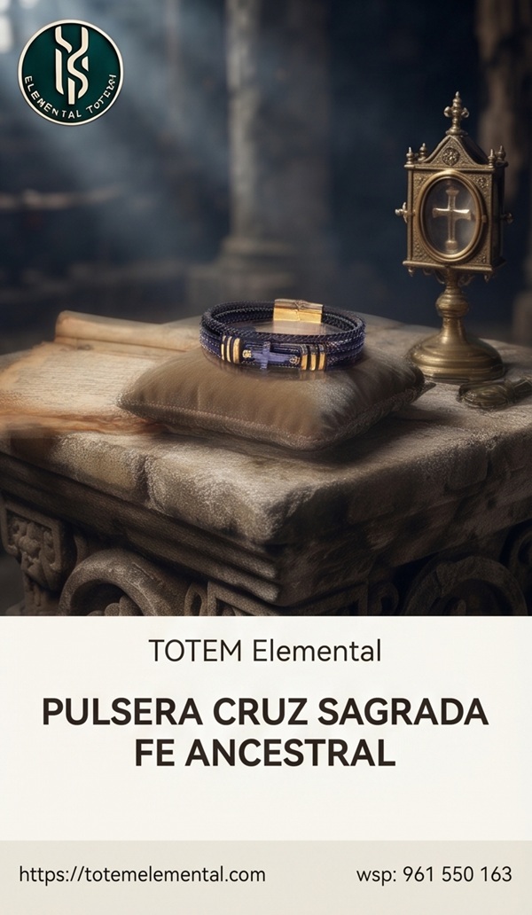 ✝️ PULSERA CRUZ SAGRADA FE ANCESTRAL : DEVOCIÓN ✝️