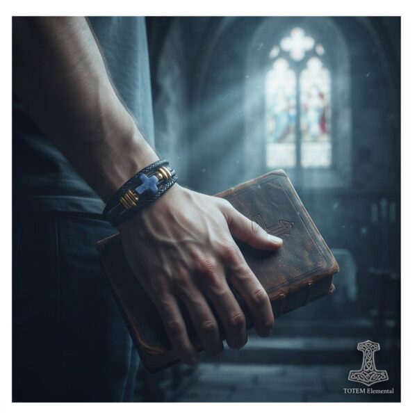 ✝️ PULSERA CRUZ SAGRADA FE ANCESTRAL : DEVOCIÓN ✝️