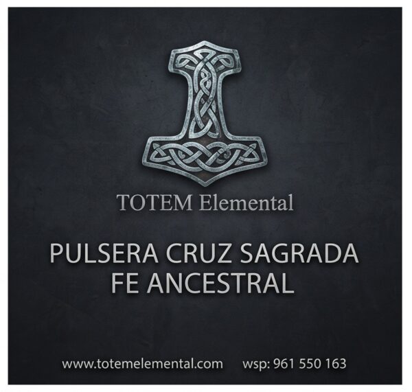 ✝️ PULSERA CRUZ SAGRADA FE ANCESTRAL : DEVOCIÓN ✝️