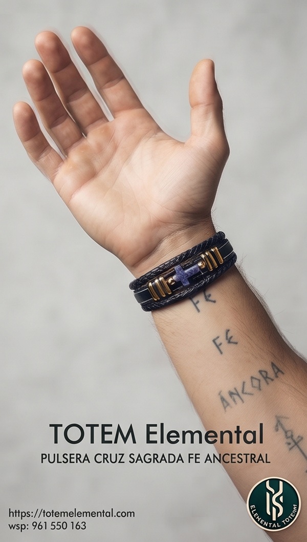 ✝️ PULSERA CRUZ SAGRADA FE ANCESTRAL : DEVOCIÓN ✝️