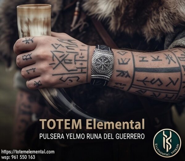 PULSERA YELMO RUNA DEL GUERRERO