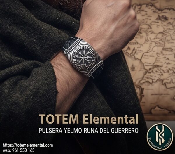 PULSERA YELMO RUNA DEL GUERRERO