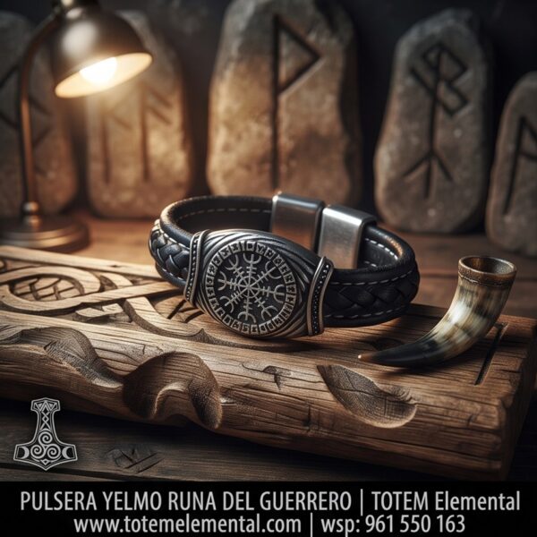 PULSERA YELMO RUNA DEL GUERRERO