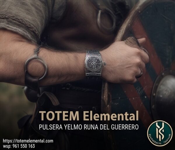 PULSERA YELMO RUNA DEL GUERRERO